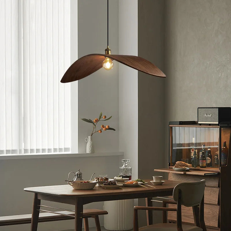 Afralia™ Seagull Shape Wood Pendant Light, Adjustable Wire, Kitchen/Bar Hanging Lamp