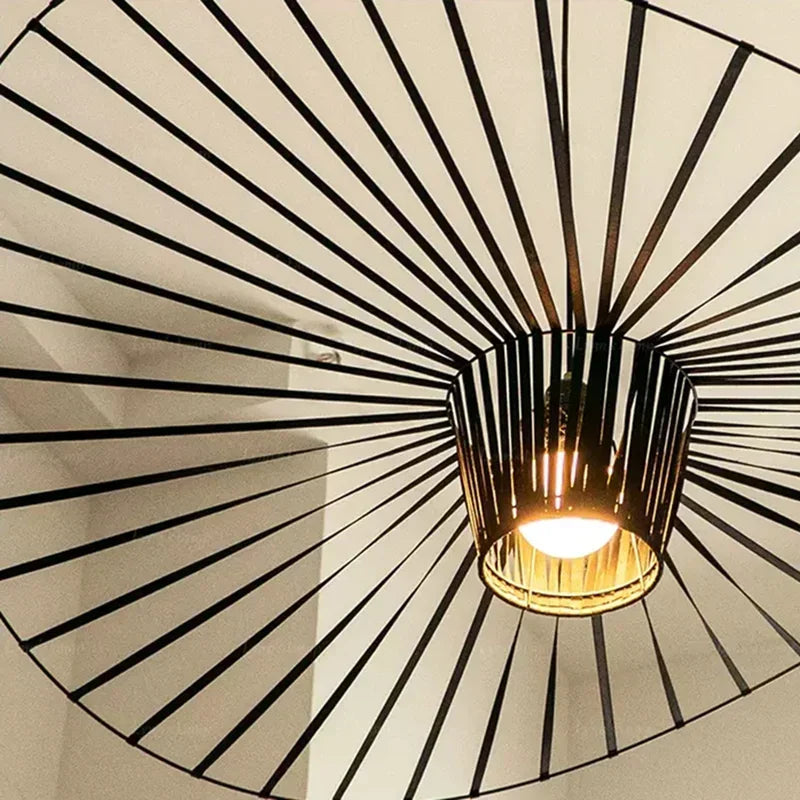 Afralia™ Nordic Minimalist Vintage Pendant Light Chandelier for Living Room Decor