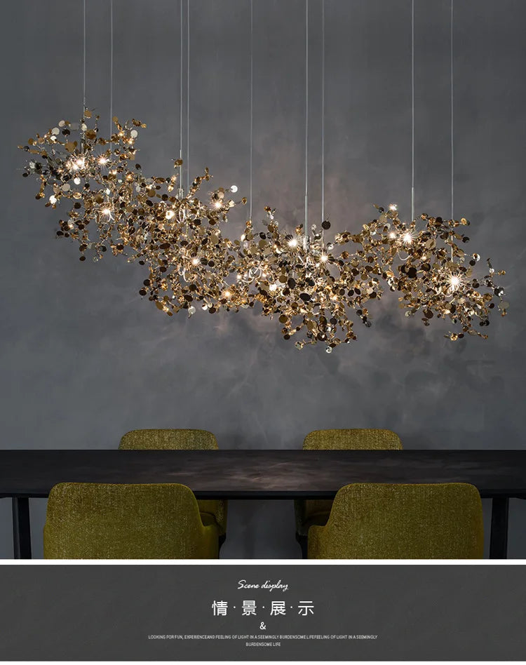 Nordic Dandelion Chandelier by Afralia™ - Modern Ceiling Lamp for Living Room Dining Decor