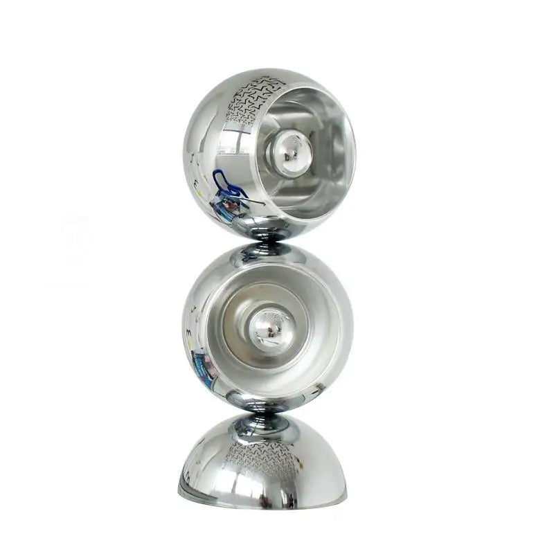 Afralia™ Stainless Steel Spherical Rotating Floor Lamp for Atmosphere and Retro Space