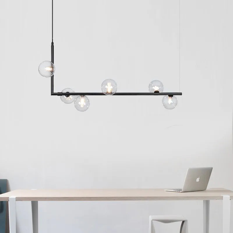 Afralia™ Linear Chandelier: Modern Long Dining Table Pendant Light