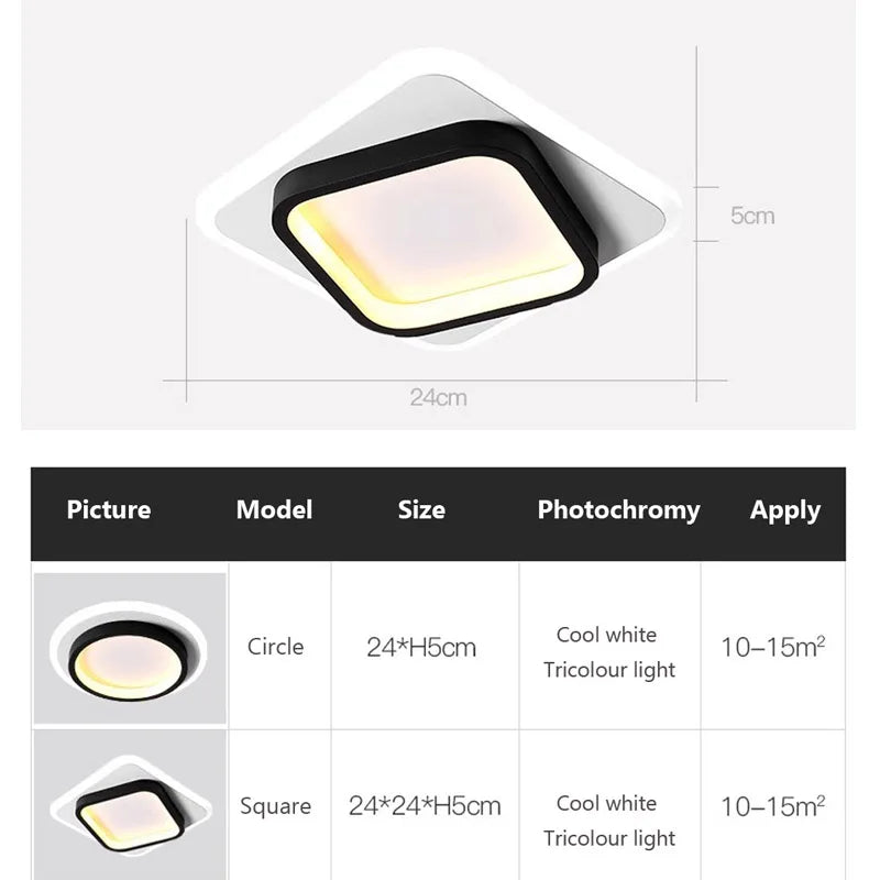 Afralia™ LED Ceiling Light: Modern Surface Mount for Bedroom, Living Room, Hallway