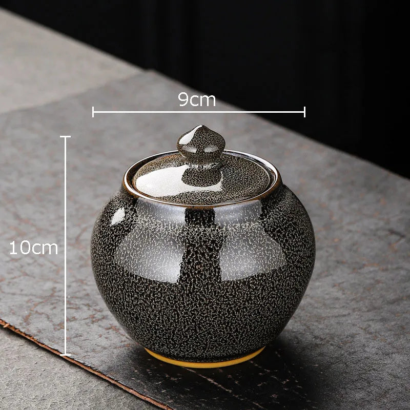 Afralia™ Ceramic Tea Canister Sealed Caddy: Decorative Jar for Tea, Coffee, Candy