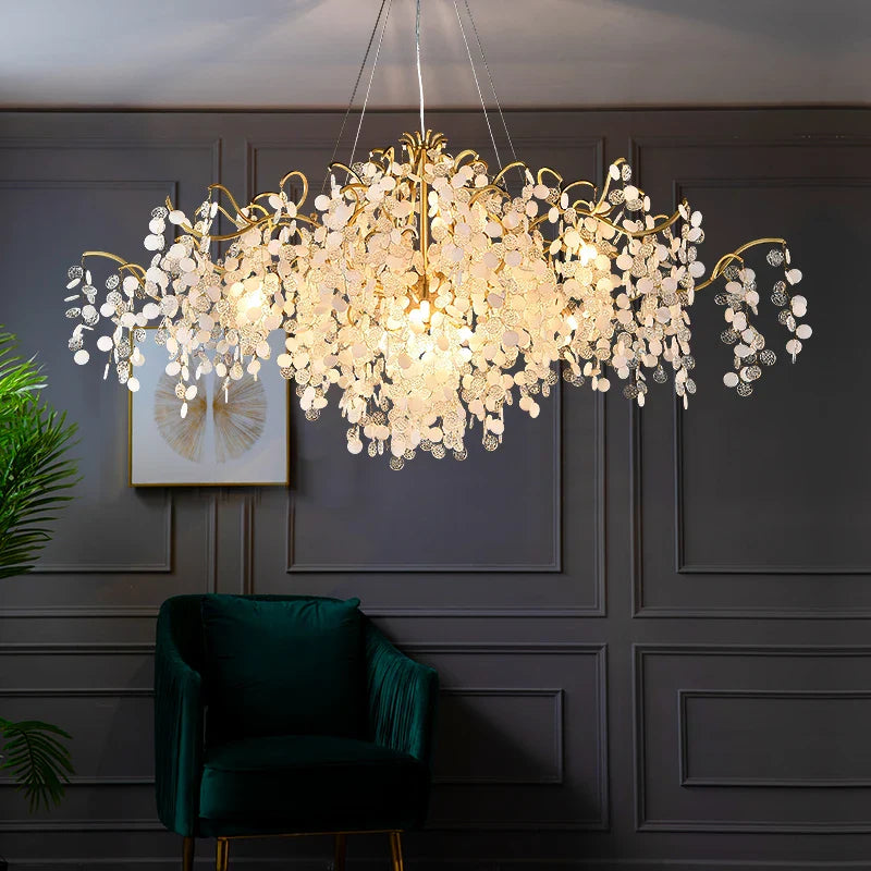 Afralia™ Crystal Branch Chandelier: Luxury Art Decor Lighting for Living Room, Bedroom, Dining Room