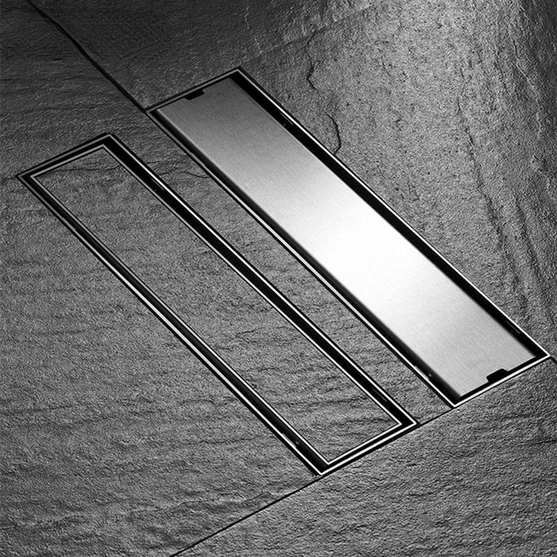 Afralia™ Stainless Steel Shower Drain with Tile Insert Cover by Invisible Floor Drains