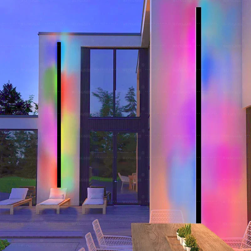 Afralia™ RGB Wall Light: Waterproof Aluminum Outdoor Indoor Dimmable Lamp.