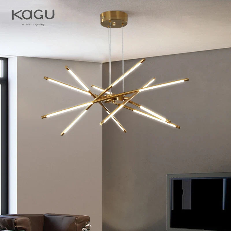 Afralia™ Black LED Ceiling Chandelier for Nordic Modern Home Decor
