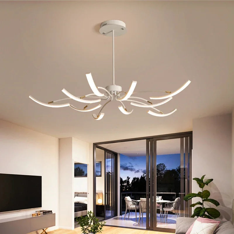 Afralia™ LED Chandeliers for Modern Living Room Bedroom Study Kitchen Lighting