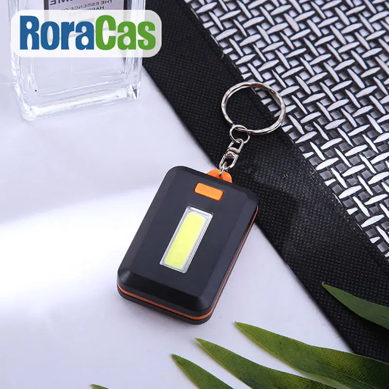 Afralia™ Mini COB Keychain Light for Camping Hiking Fishing