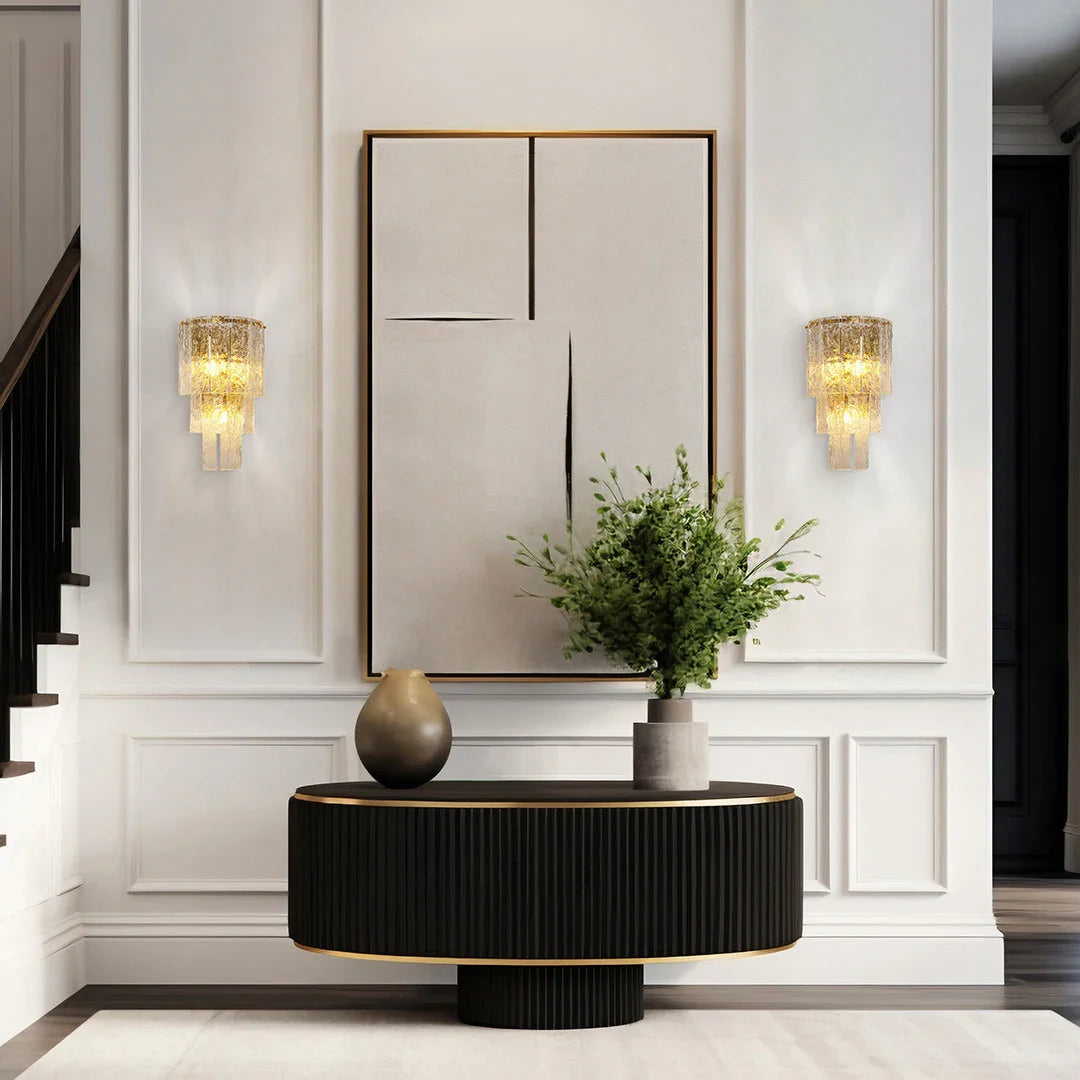 Afralia™ ZY0514 Glass Chandelier with Dimmable LED Lighting