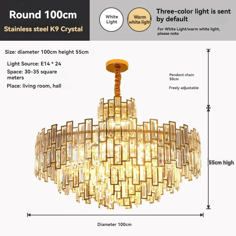 Afralia™ Golden Branch Crystal Chandelier for Bedroom & Living Room