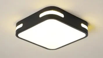 Afralia™ Modern Black LED Ceiling Chandelier for Living Room Bedroom Hallway