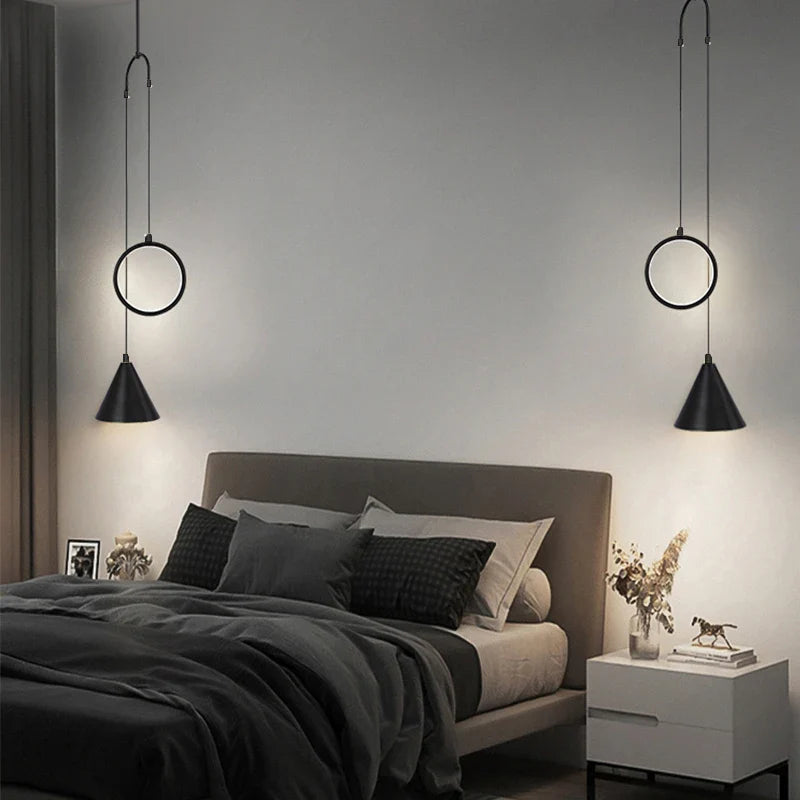 Afralia™ Nordic LED Triangle Pendant Lamp for Cozy Home Decor