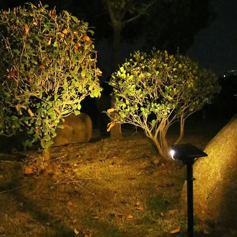Afralia™ Solar Powered 53LED Spotlight: Adjustable, Waterproof Outdoor Landscape Wall Light