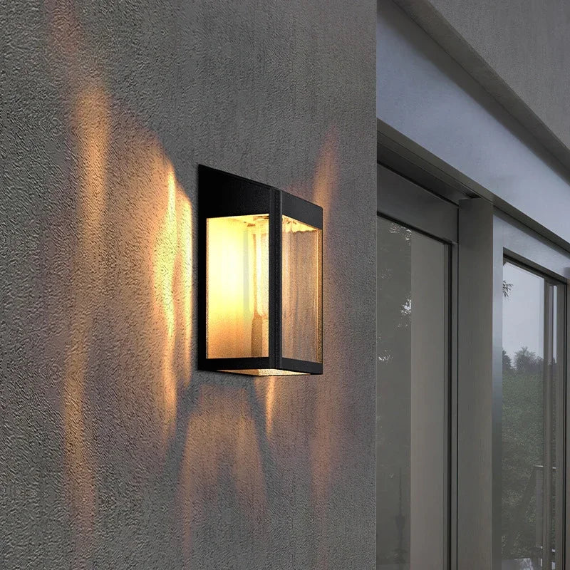 Afralia™ Solar Wall Light for Courtyard Garden, Porch, and Outdoor Wall Mounting