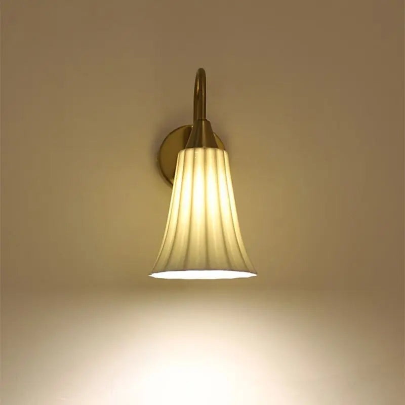 Afralia™ Nordic Ceramic Wall Lamp for Bedroom, Postmodern Style, French Design