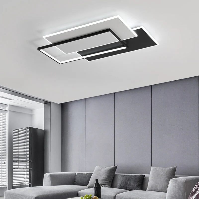 Afralia™ Modern LED Chandelier for Living Room, Bedroom, Dining Room - Dimmable Indoor Lighting Fixtures