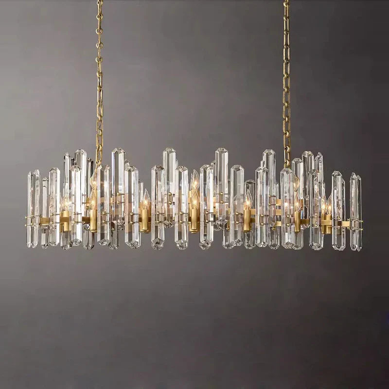 Afralia™ Crystal Chandelier Lighting for Living Room
