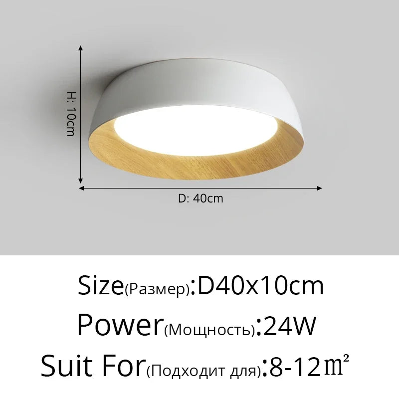 Afralia™ Nordic LED Ceiling Lamp for Living Room Bedroom, Surface Mounted Luminaire
