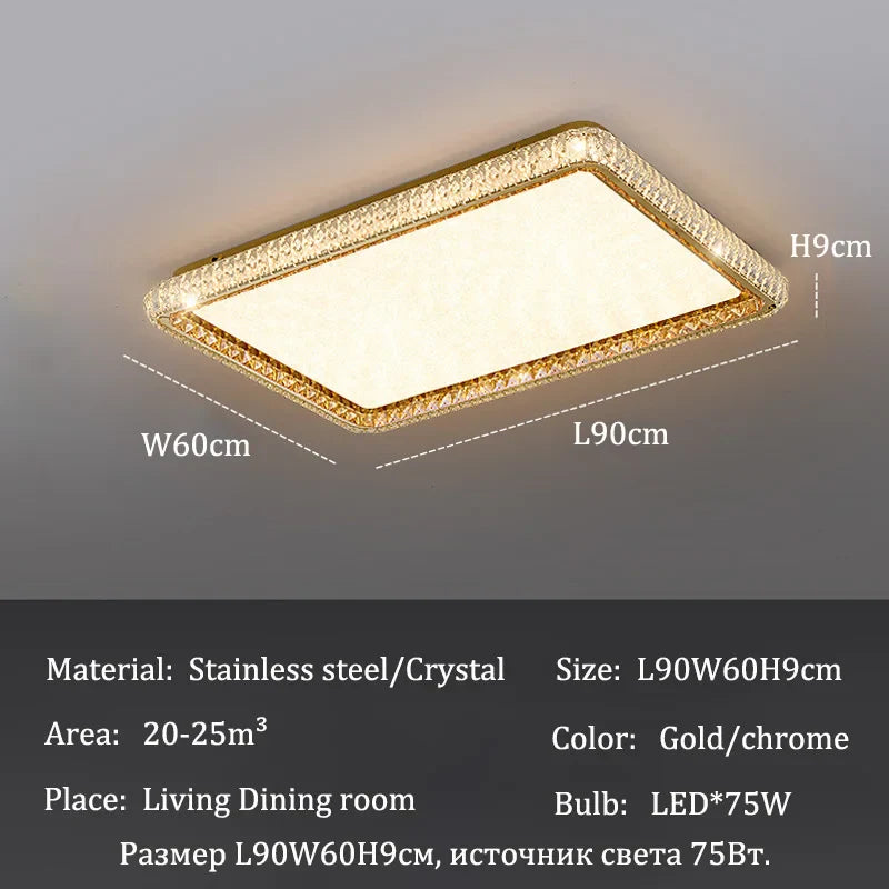 Afralia™ Crystal LED Ceiling Light: Luxury Chandelier for Bedroom & Living Room