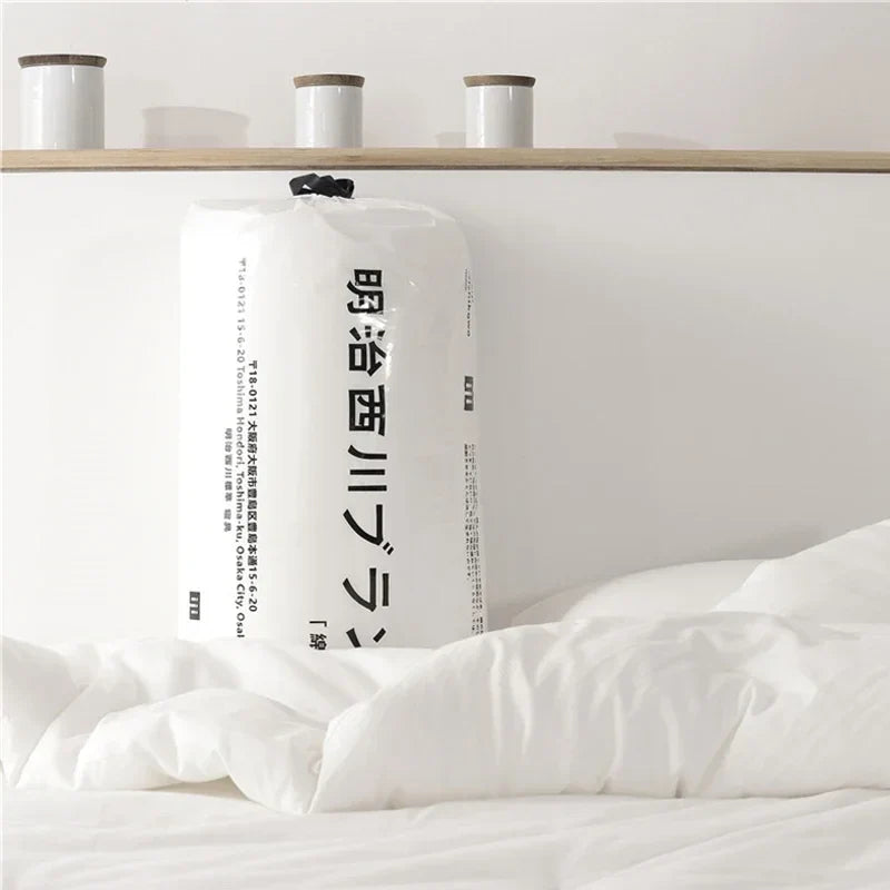 Afralia™ White Cotton Quilt Throws Blanket Filler Single King Size