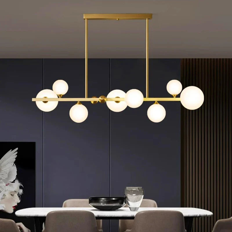 Afralia™ Modern LED Pendant Chandeliers Dining Room Hanging Ceiling Light