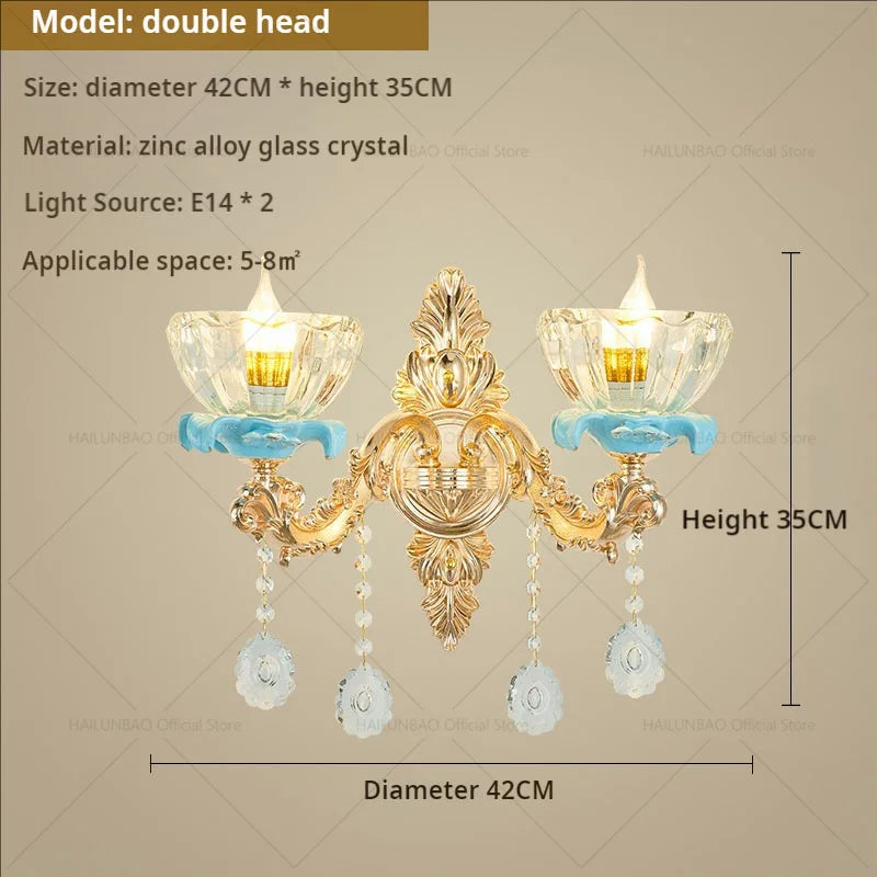 Afralia™ Crystal Chandelier: Chinese Ceramic Living Room Luxe Lighting