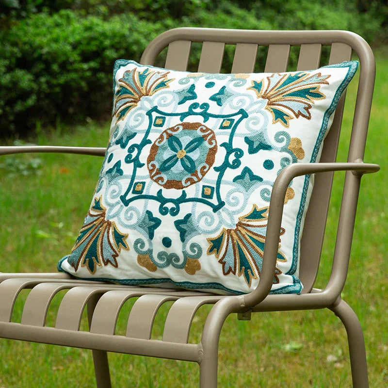 Afralia™ Embroidered Pillowcase, Premium Cushion Cover, 45x45, Home Decor