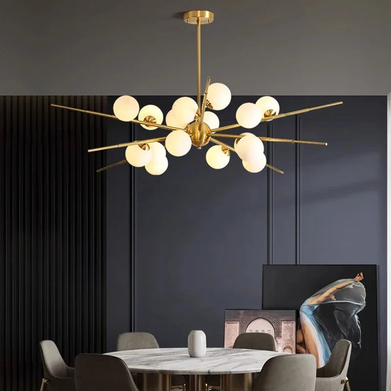 Afralia™ Modern LED Chandelier Lighting for Living Room Bedroom Dining Room