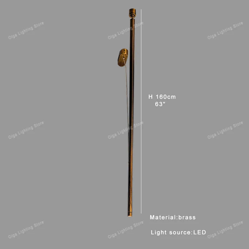 Afralia™ Luxury LED Long Strip Light for Living Room Art Decor