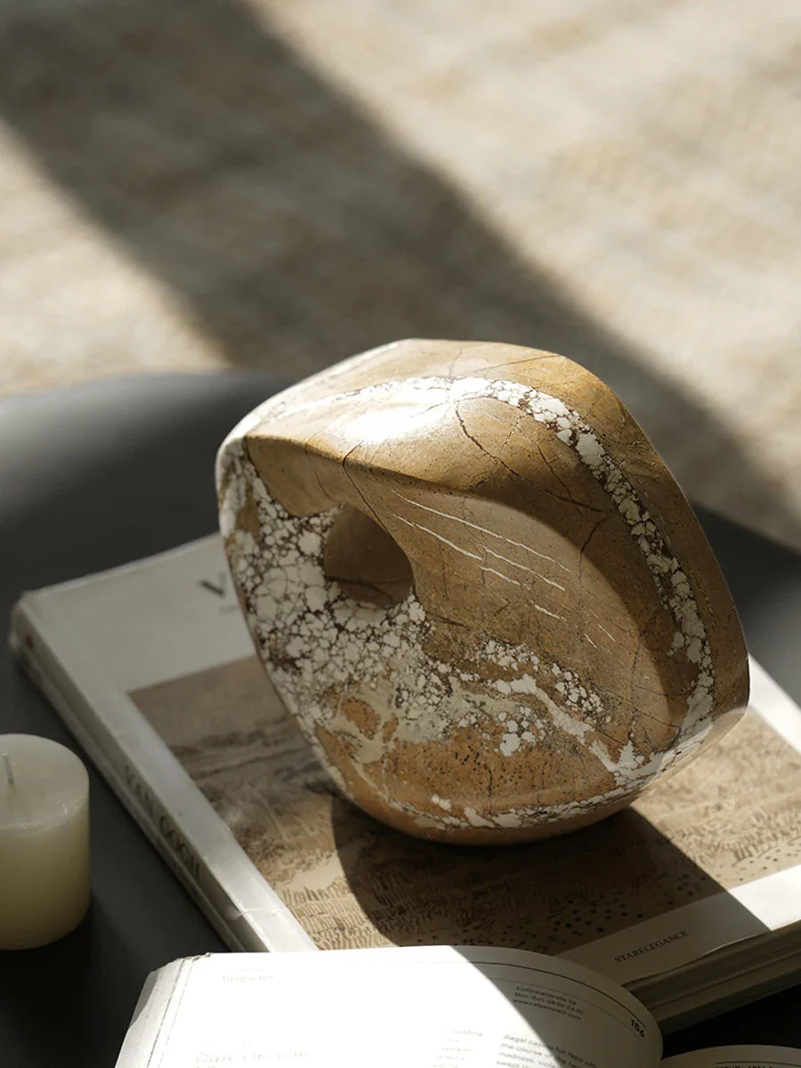 Afralia™ Marble Ornaments: Modern Sculpture Decoration for Living Room, Bedroom, Office