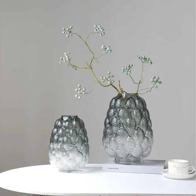 Afralia™ Gradient Glass Vase for Home Decor & Hydroponic Flowers