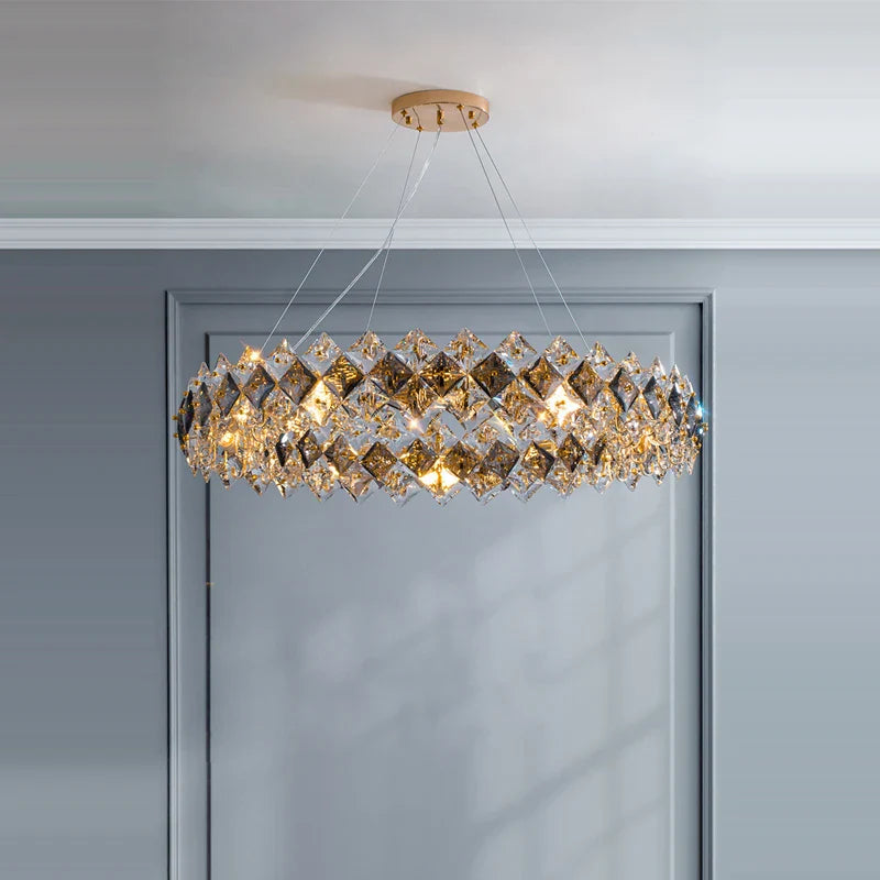 Afralia™ Luxury Crystal Chandelier Lighting for Dinning Room