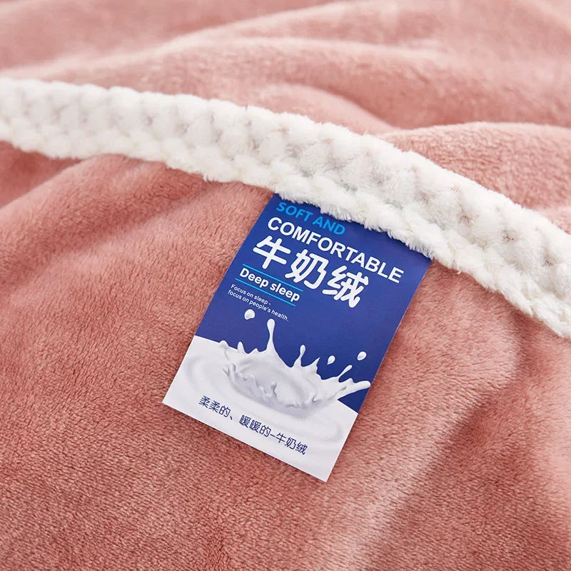 Afralia™ Milk Velvet Plush Blanket: Soft & Cozy Winter Bedding