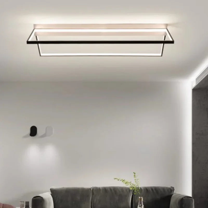 Afralia™ Geometric LED Ceiling Lights for Stylish Home Lighting