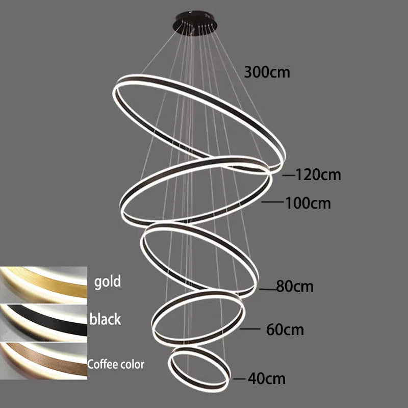 Afralia™ Nordic Home Decor Stair Chandelier Living Room Bedroom Dining Room Pendant Lights Ceiling Light Indoor Lighting