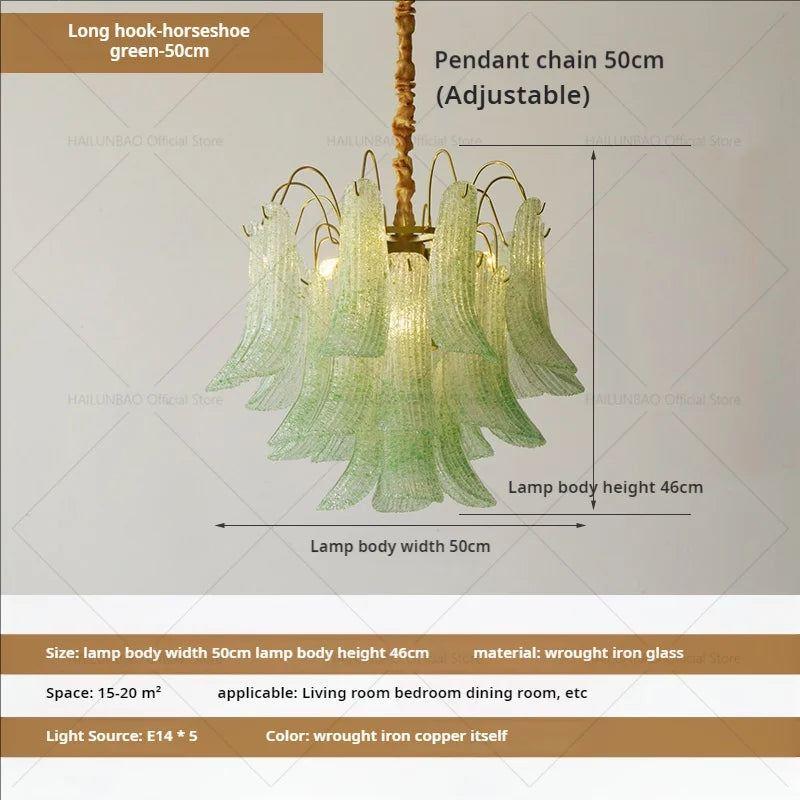 Afralia™ Crystal Chandelier: French Light Luxury Retro Color Living Room Villa Dining Room Lamps