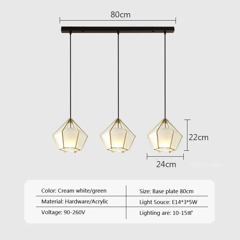 Afralia™ Modern LED Glass Pendant Light for Designer Home Decor and Cafe Bar Lighting