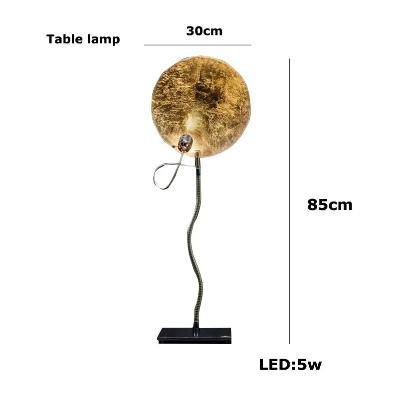 Afralia™ Gold Foil Pendant LED Chandelier, Modern Italian Design for Villas