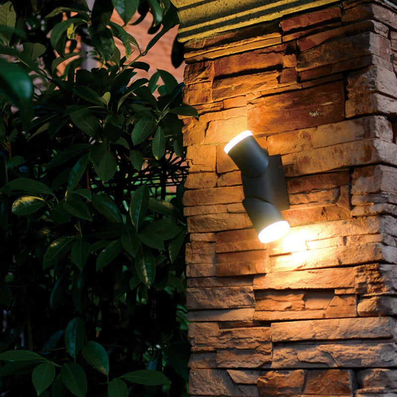 Afralia™ Outdoor LED Wall Light with Adjustable Up/Down Angle for Porch Lighting