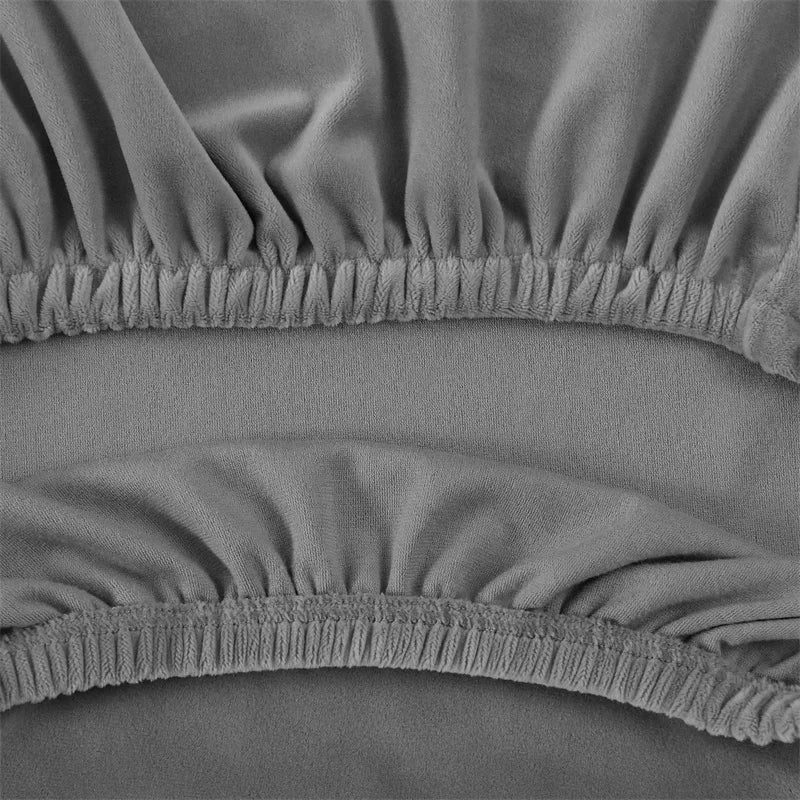 Afralia™ Velvet Chair Cover | Stretchy Soft Seat Case for Home Office Dining Wedding