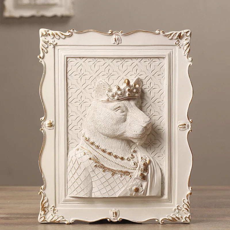 Afralia™ Earl Cat Resin Pendant Wall Decoration Frame for a Whimsical Touch.