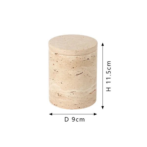 Afralia™ Marble Jewelry & Bathroom Organizer Canister Jar