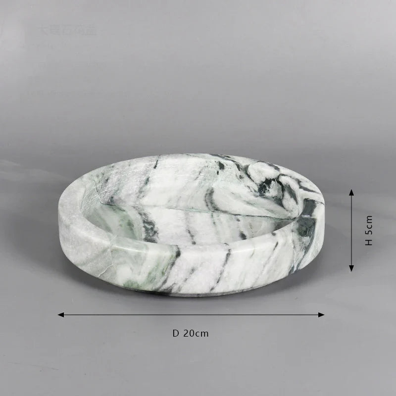 Afralia™ Marble Green Flower Pot - Luxury Stone Moss Simulation Planter Vase