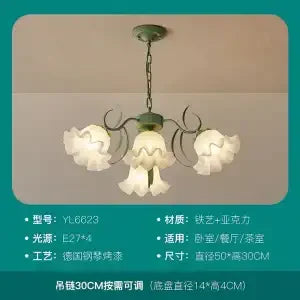 Afralia™ LED Flower Chandelier: French Retro Style for Bedroom, Living Room, Restaurant