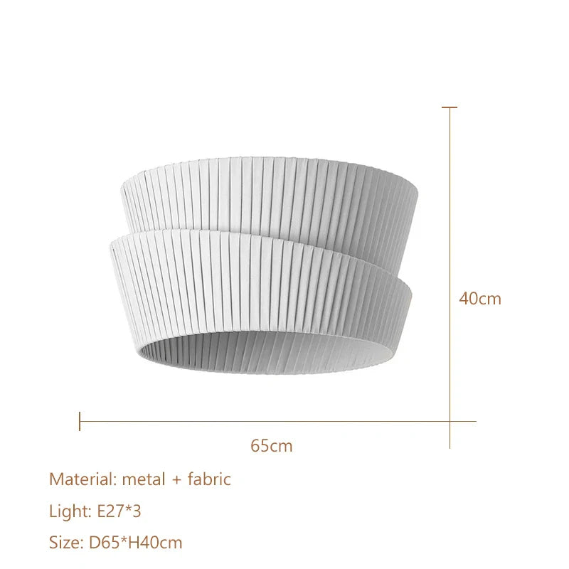 Afralia™ Cream LED Ceiling Chandelier for Living Room Dining Bedroom