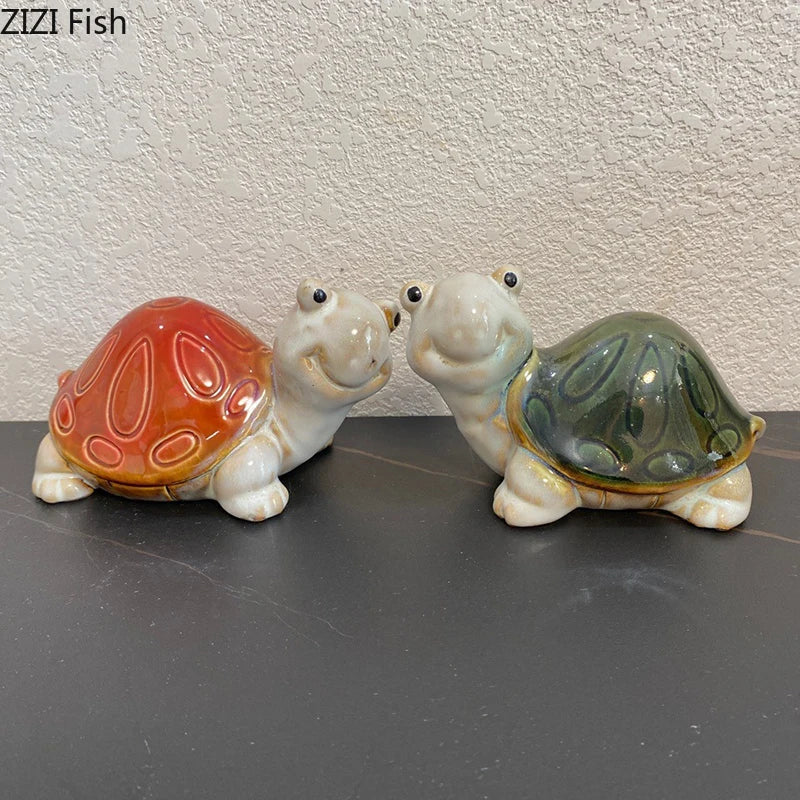 Afralia™ Little Turtle Statue Desk Decoration Creative Ornaments Room Decor