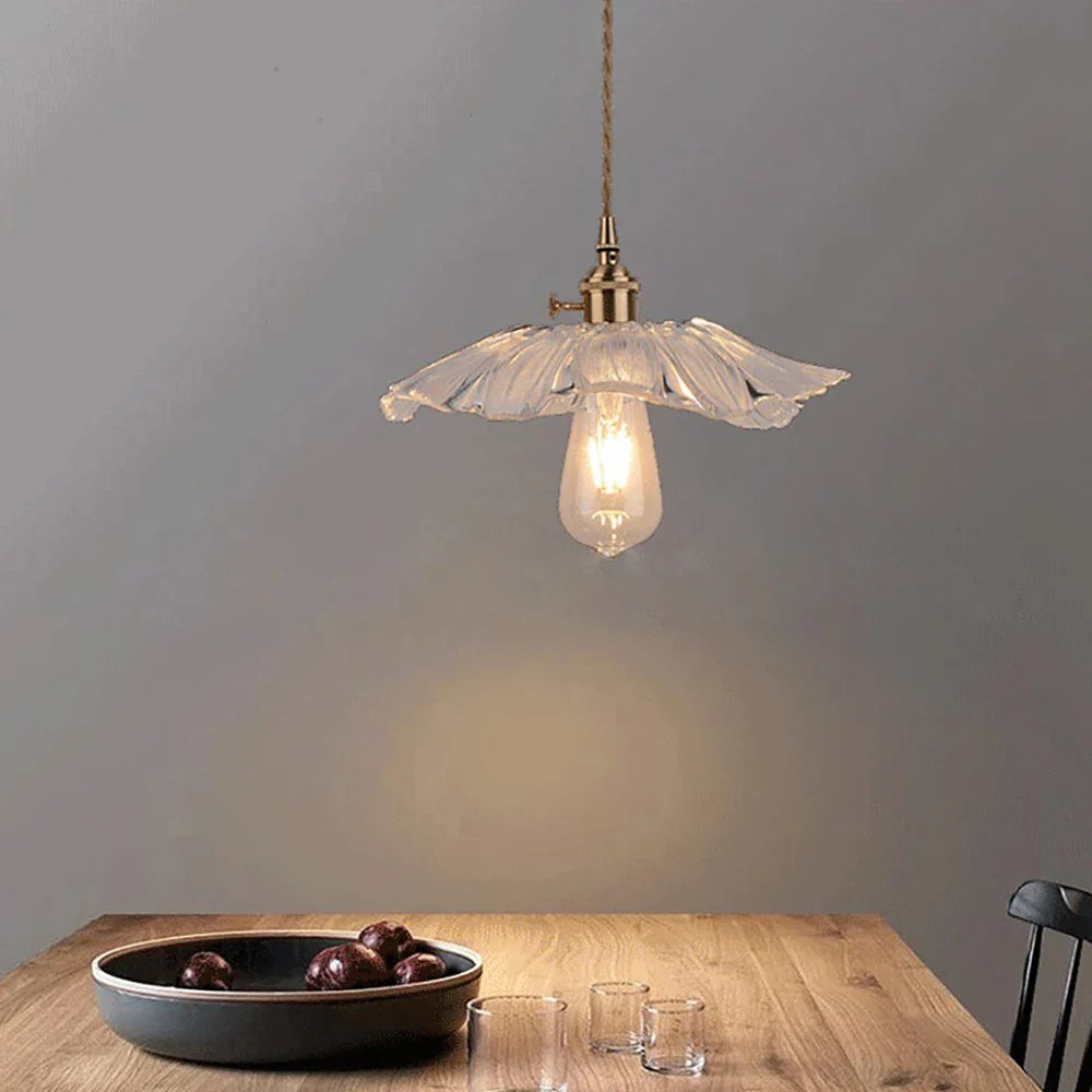Afralia™ Glass Chandelier for Restaurant Bar Kitchen Table Pendant Lighting