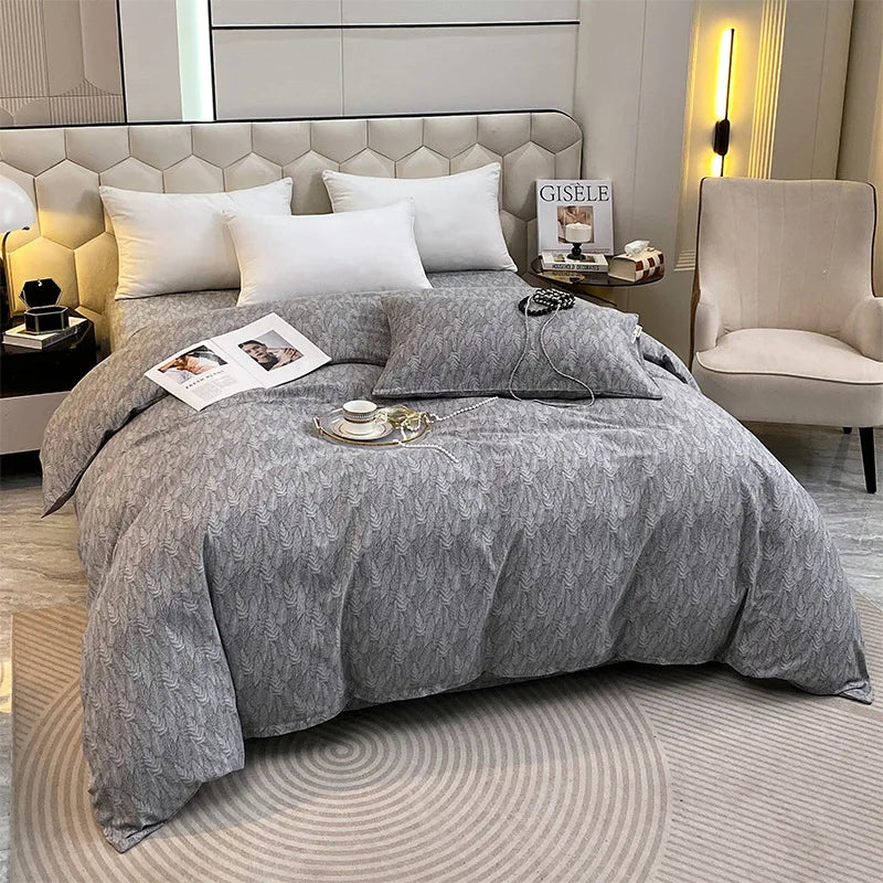 Afralia™ Striped Plaid Single Duvet Cover: Soft 100% Cotton Brushed Bedding for All Seasons