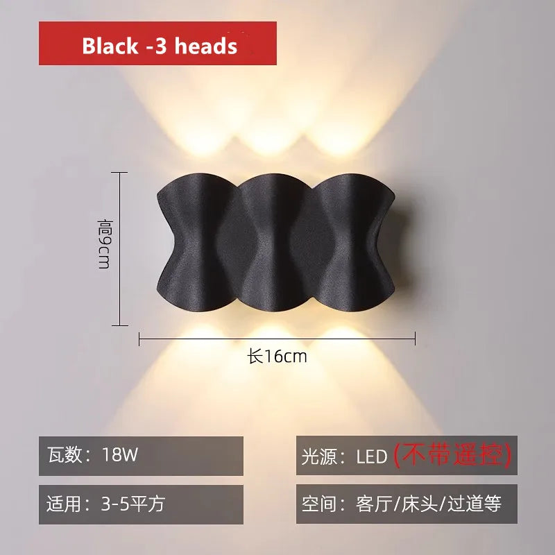 Afralia™ Nordic Wall Lamp for Staircase Bedroom Living Room Outdoor Waterproof Courtyard